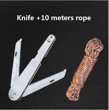 Foldable stainless steel line cutter