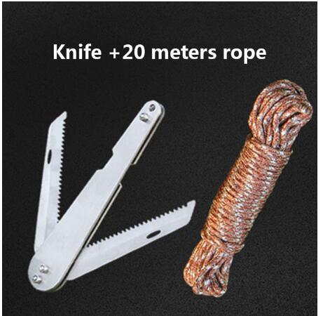 Foldable stainless steel line cutter