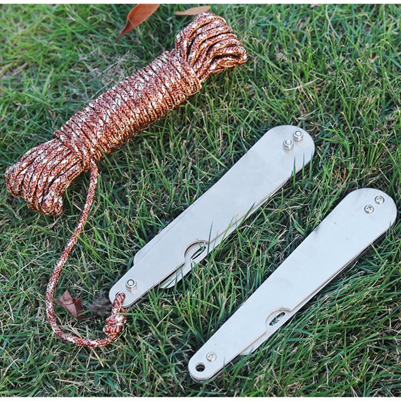 Foldable stainless steel line cutter
