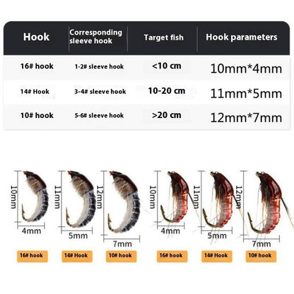Fly Hook Micro Lure Suit Bionic Lure Sequins